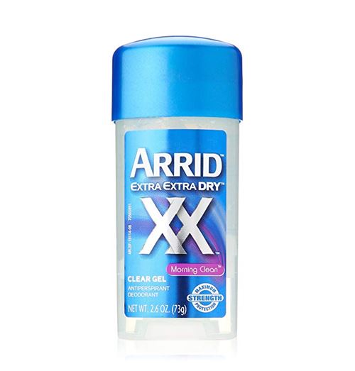 Arrid Extra Extra Dry Antiperspirant Deodorant Clear Gel 73 g. สูตร Morning Clean ผลิตภัณฑ์ทารักแร้ สินค้านำเข้าจากอเมริกา สูตรเจล กลิ่นหอมสะอาดสดชื่นยามเช้า ผลิตภัณฑ์ระงับกลิ่นกายใต้วงแขนแบบเจล สำหรับผู้ที่มีปัญหามีกลิ่นตัวและเหงื่อออกมาก บริเว