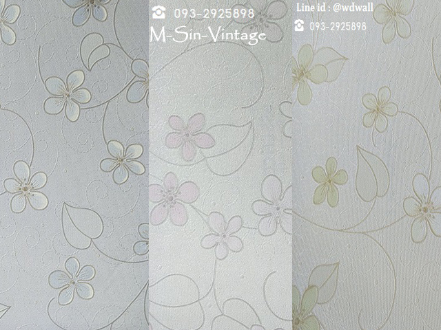 วอลเปเปอร์ติดผนัง ลายดอกไม้หวานๆ ลายวินเทจสวยๆ