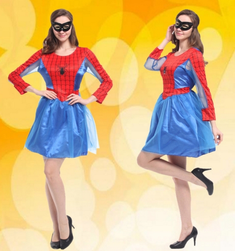 ++พร้อมส่ง++ชุดสไปเดอร์แมนผู้หญิงกระโปรงพอง Spiderwoman Spidergirl สวย เทห์ 