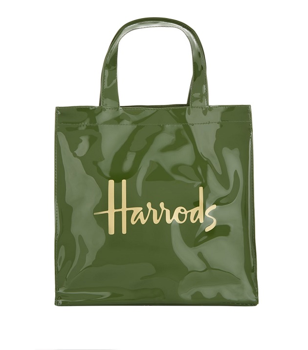 กระเป๋า Harrods Small Logo Shopper Bag สีเขียว (กระดุมแม่เหล็ก)***พร้อมส่ง