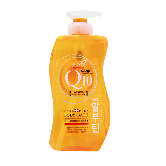 Boya Body Q10 Bath 800 ml. ครีมอาบน้ำ Q10 เข้มข้นสูตรพิเศษทำความสะอาดได้อย่างหมดจดพร้อมปรนนิบัติผิว บำรุงล้ำลึกถึงเซลล์ผิวด้วยระบบ Nano-CoQ10ช่วยรักษาความสมดุลและฟื้นฟูสภาพผิวพร้อมปกป้องผิวจากาการสูญเสียน้ำจึงเผยผิวกายให้สวยนวลเนียนอย่างเป็นธรรมชาติ