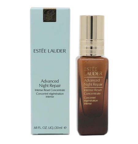 ESTEE LAUDER Advanced Night Repair Intense Reset Concentrate 20 ml. ทรีตเม้นท์ที่เสมือนช่วยรีเซ็ตผิวให้รู้สึกสบายและดูมีสุขภาพดีได้อีกครั้ง ช่วยปลอบประโลมผิวได้อย่างรวดเร็ว ทั้งยังช่วยฟื้นบำรุงผิวให้ชุ่มชื่นยาวนาน และมอบคุณประโยชน์จากส่วนผสม a