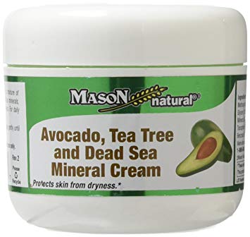 Mason Natural Avocado Tea Tree & Dead Sea Mineral Cream 57g. ช่วยให้ผิวเรียบเนียน ลดความหยาบกร้าน ต่อต้านอนุมูลอิสระ ให้ผิวนุ่มนวลเปล่งปลั่ง
