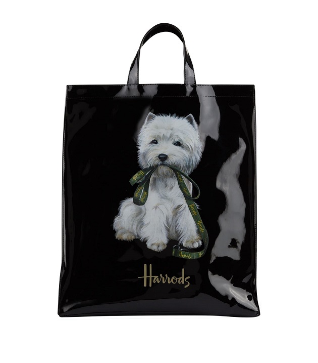 Harrods ไซส์ L รุ่น  Large Westie Shopper Bag (กระดุม) ***พร้อมส่ง