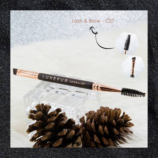 **พร้อมส่ง**Luxefur Copper Pro Brush #C07 Lash & Brow Brush แปรงแต่งขนตาและคิ้ว แปรงขนสังเคราะห์คุณภาพสูง สำหรับตกแต่งคิ้วให้เพอร์เฟค