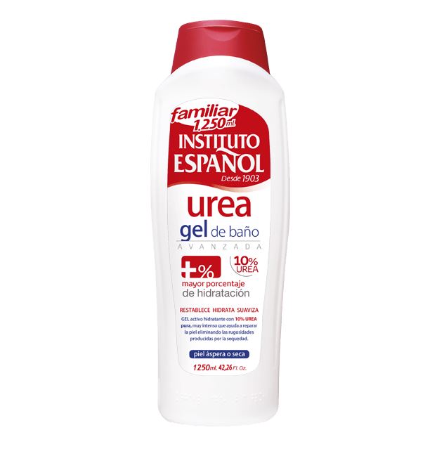 *พร้อมส่ง*Instituto Espanol Urea Shower Gel 1250 ml. แบรนด์ชั้นนำจากประเทศสเปน เจลอาบน้ำยูเรีย 10% ให้ความชุ่มชื้นทางธรรมชาติ ช่วยปกป้องผิวจากการสุญเสียน้ำ คืนความชุ่มชื่นให้กับผิว ทำให้เซลล์ผิวมีชีวิตยาวนานขี้น ผิวมีชีวิตชีวาขึ้น ฟื้นฟูสภาพผิวให้กลับมาชุ