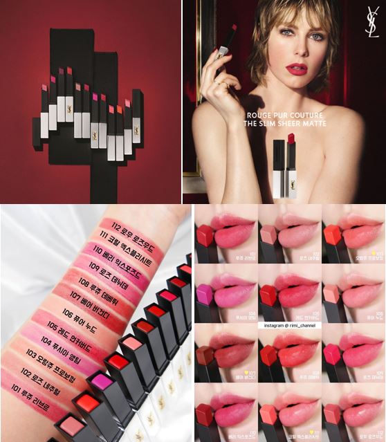 YSL Yves Saint Laurent Rouge Pur Couture The Slim Sheer Matte Lipstick รวมสิ่งที่คุณต้องการจากลิปสติกเนื้อแมทท์เอาไว้ในแท่งเดียว บางเบาแต่แมทท์ และทาทับเพื่อเพิ่มระดับการปกปิดให้ตรงกับความต้องการได้อย่างง่ายดาย สบายริมฝีปากตลอดทั้งวัน ทว่าดูดีม