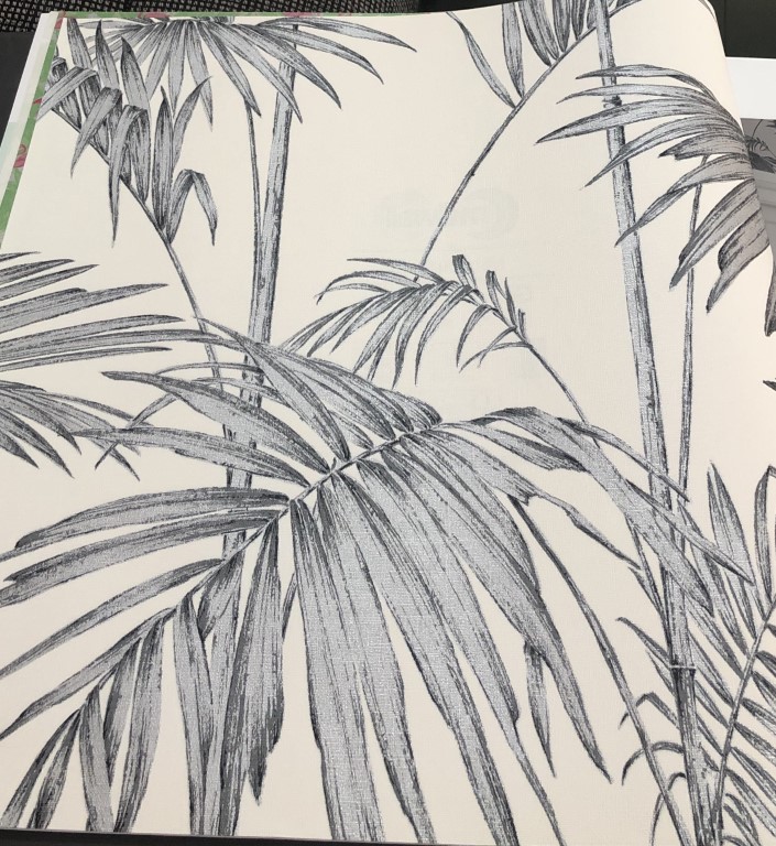 wallpaper ใบไม้ ขนสัตว์  ม้วนปกติ 1 ม้วน 5 ตารางเมตร กว้าง 53 cm ยาว 10 m  lm