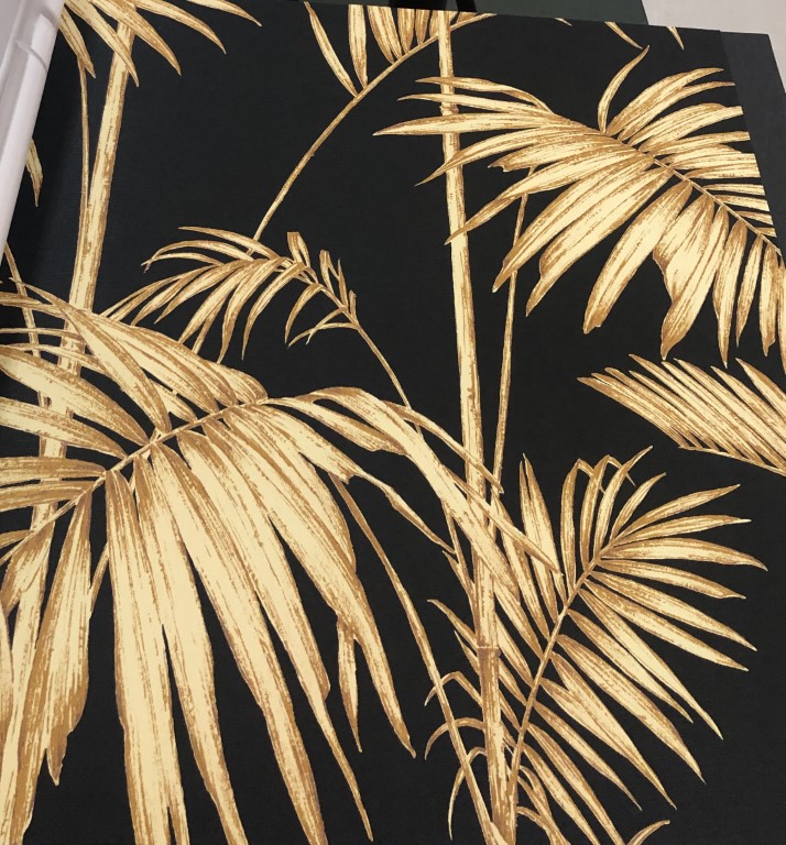 wallpaper ใบไม้ ขนสัตว์  ม้วนปกติ 1 ม้วน 5 ตารางเมตร กว้าง 53 cm ยาว 10 m  lm