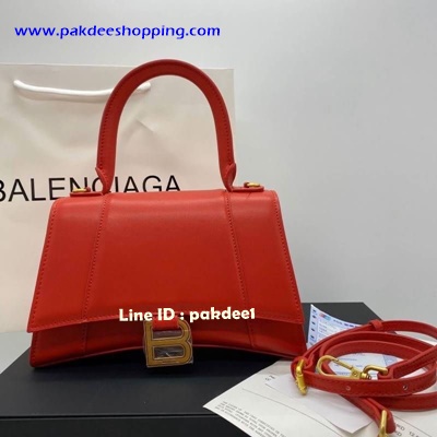 Balenciaga Hourglass medium leather shoulder bag  Hiend size 23 cm งานหนังแท้ งานสวยเหมือนแท้