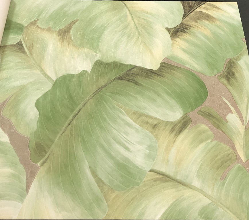 wallpaper ใบไม้ ขนสัตว์  ม้วนปกติ 1 ม้วน 5 ตารางเมตร กว้าง 53 cm ยาว 10 m  ip