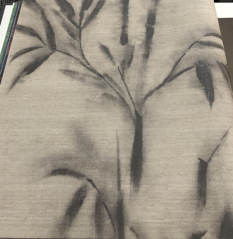 wallpaper ใบไม้ ขนสัตว์  ม้วนปกติ 1 ม้วน 5 ตารางเมตร กว้าง 53 cm ยาว 10 m  am