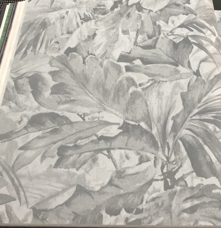 wallpaper ใบไม้ ขนสัตว์  ม้วนปกติ 1 ม้วน 5 ตารางเมตร กว้าง 53 cm ยาว 10 m  am