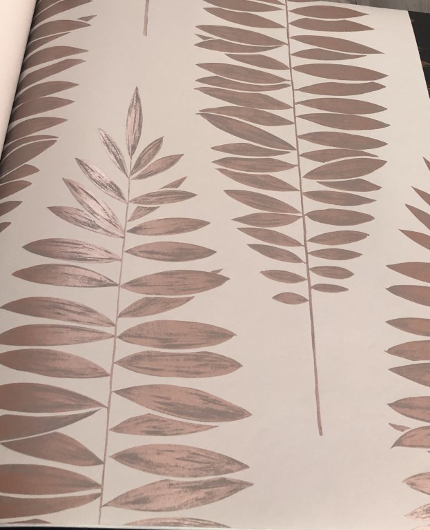 wallpaper ใบไม้ ขนสัตว์  ม้วนปกติ 1 ม้วน 5 ตารางเมตร กว้าง 53 cm ยาว 10 m  rv