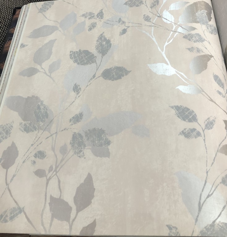 wallpaper ใบไม้ ขนสัตว์  ม้วนปกติ 1 ม้วน 5 ตารางเมตร กว้าง 53 cm ยาว 10 m  rv