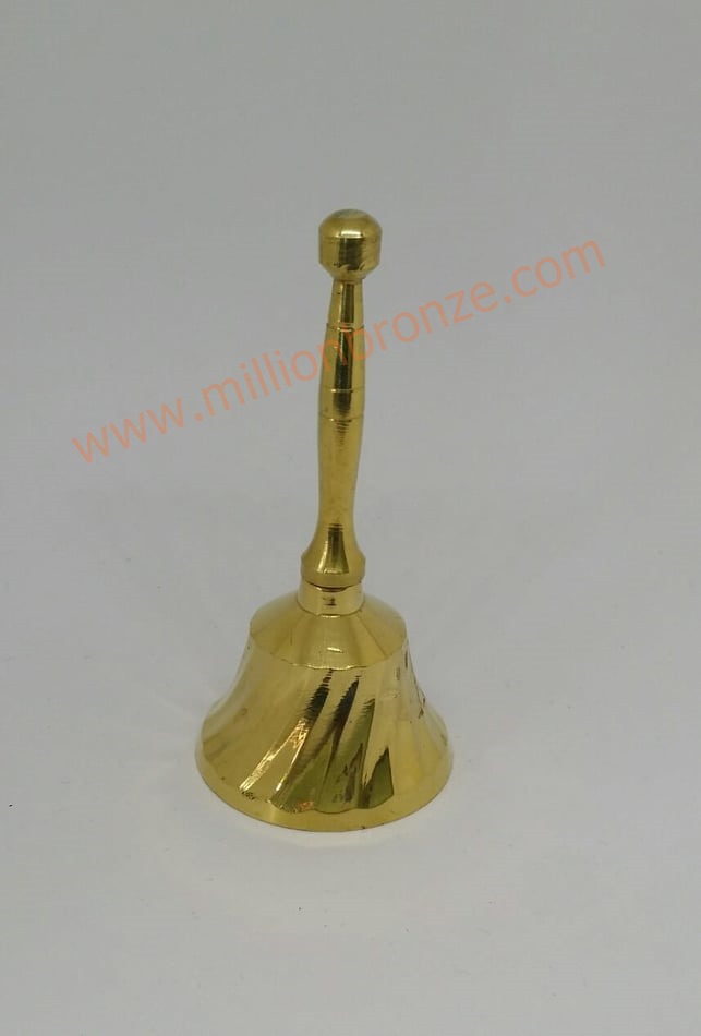 HB010 กระดิ่งทองเหลืองกว้าง 1.6 นิ้ว Bronze Handbell