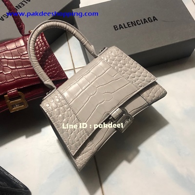 Balenciaga Hour Glass Size Croc bag  Hiend size 23 cm งานหนังแท้ งานสวยเหมือนแท้