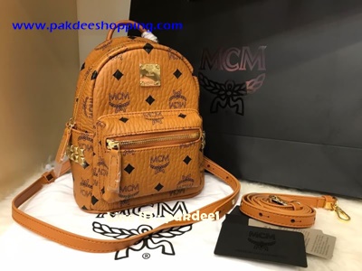 MCM Backpack Original size 18 cm งานหนังแท้ รายละเอียดสวยเหมือนแท้