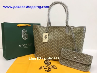 Goyard Shopping bag Original  size 35 cm งานหนังแท้ รายละเอียดสวยเหมือนแท้