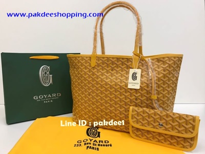 Goyard Shopping bag Original  size 35 cm งานหนังแท้ รายละเอียดสวยเหมือนแท้
