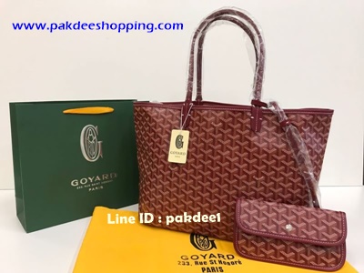 Goyard Shopping bag Original  size 35 cm งานหนังแท้ รายละเอียดสวยเหมือนแท้