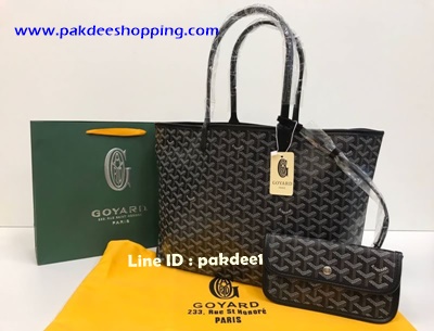 Goyard Shopping bag Original  size 35 cm งานหนังแท้ รายละเอียดสวยเหมือนแท้