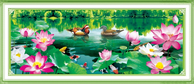 Lotus pond (พิมพ์ลาย)