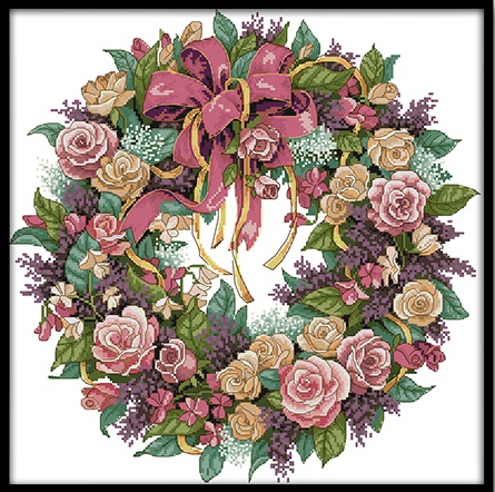 wreath of roses (ไม่พิมพ์/พิมพ์ลาย)