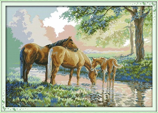  Horse family  (ไม่พิมพ์/พิมพ์ลาย)