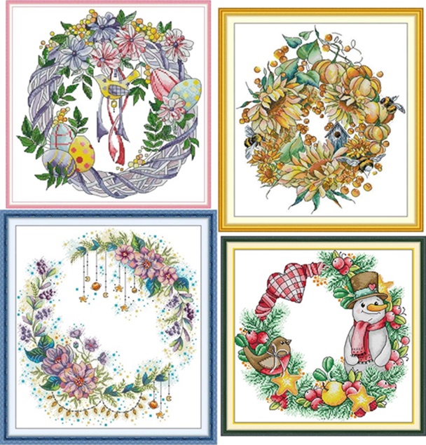 Colorful wreath (ไม่พิมพ์/พิมพ์ลาย)
