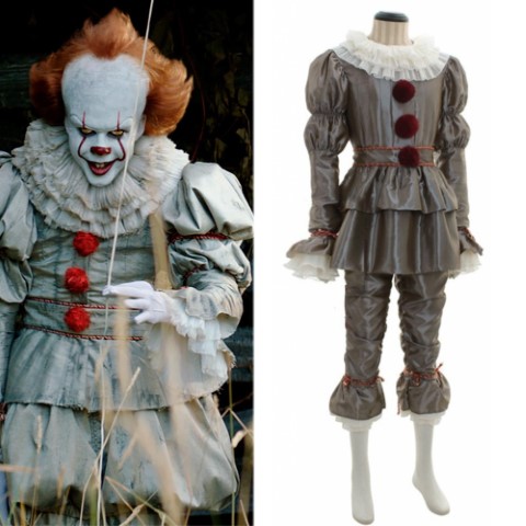 ++พร้อมส่ง++ชุดอิทโผล่จากนรก ชุดเพนนีไวซ์ ปีศาจตัวตลก pennywise cosplay ชุดit