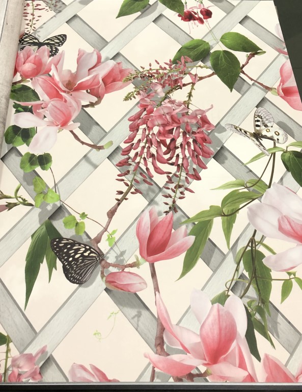 wallpaper ใบไม้ ขนสัตว์  ม้วนปกติ 1 ม้วน 5 ตารางเมตร กว้าง 53 cm ยาว 10 m  ch