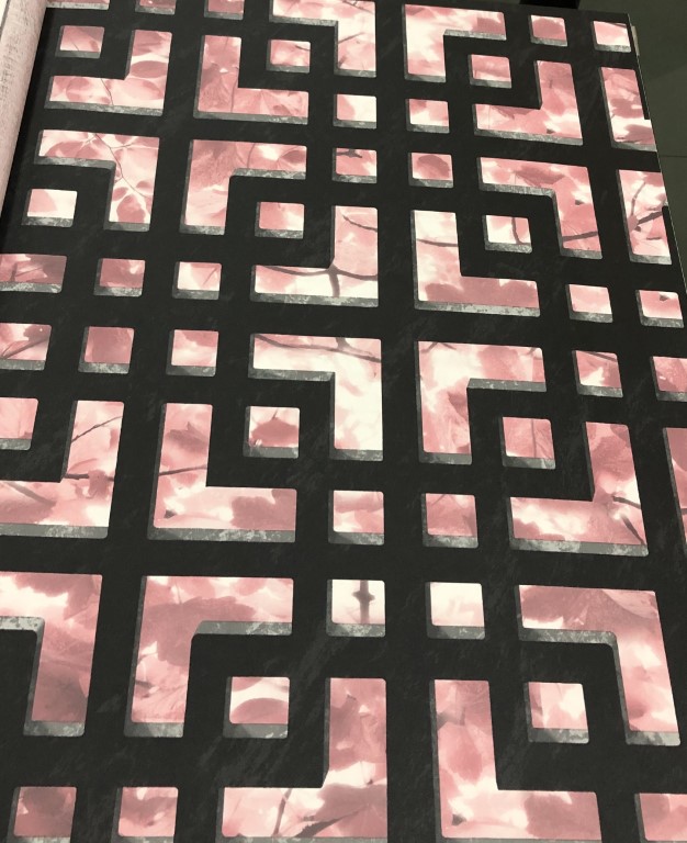 wallpaper ใบไม้ ขนสัตว์  ม้วนปกติ 1 ม้วน 5 ตารางเมตร กว้าง 53 cm ยาว 10 m  ch