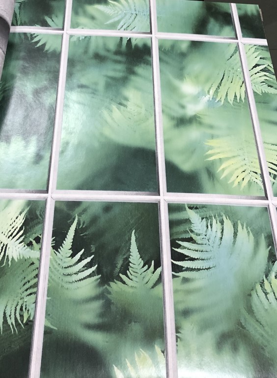 wallpaper ใบไม้ ขนสัตว์  ม้วนปกติ 1 ม้วน 5 ตารางเมตร กว้าง 53 cm ยาว 10 m  ch