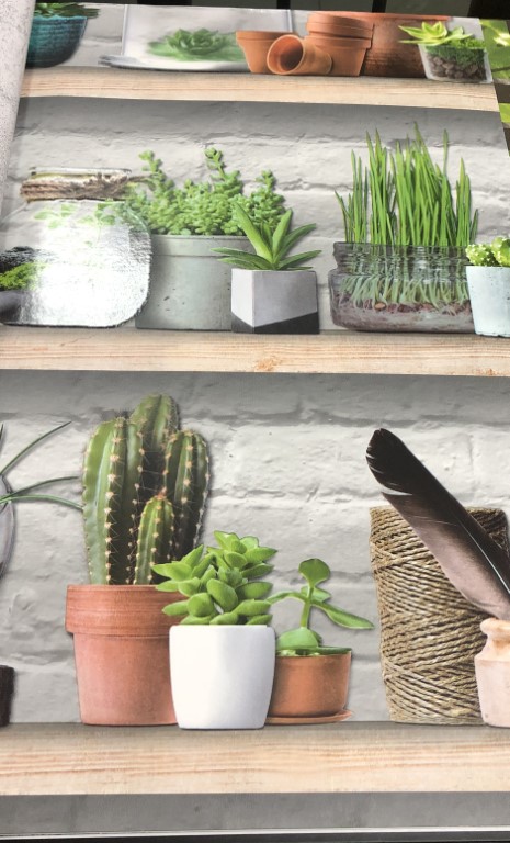 wallpaper ใบไม้ ขนสัตว์  ม้วนปกติ 1 ม้วน 5 ตารางเมตร กว้าง 53 cm ยาว 10 m  ch