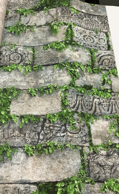 wallอิฐ หินไม้2 ยาว10ม. กว้าง53ซม ม้วน5ตรม ch