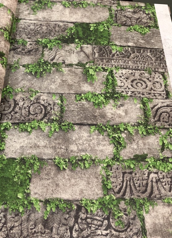 wallอิฐ หินไม้2 ยาว10ม. กว้าง53ซม ม้วน5ตรม ch