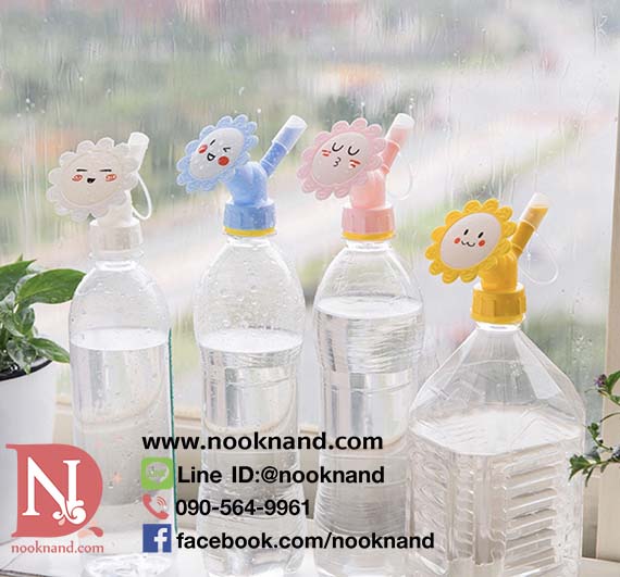 ฝักบัวจิ๋วรดน้ำต้นไม้ลายดอกไม้อารมณ์ดี 