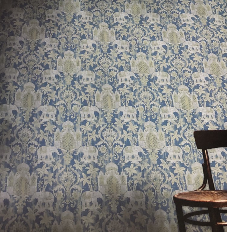 wallpaper ใบไม้ ขนสัตว์  ม้วนปกติ 1 ม้วน 5 ตารางเมตร กว้าง 53 cm ยาว 10 m  ua