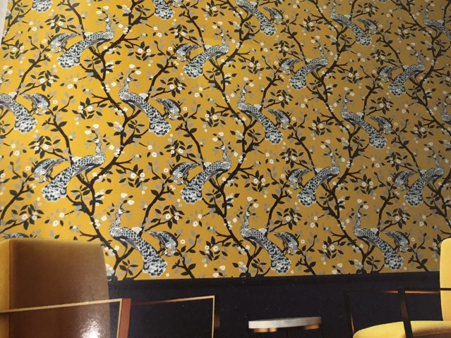 wallpaper ใบไม้ ขนสัตว์  ม้วนปกติ 1 ม้วน 5 ตารางเมตร กว้าง 53 cm ยาว 10 m  ua