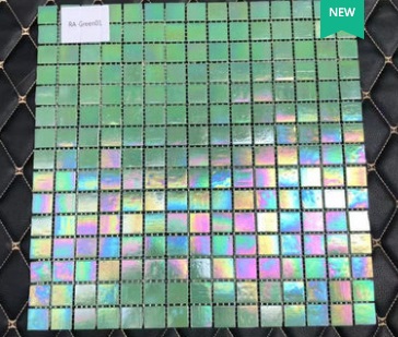 กระเบื้องปูผนัง/สระว่ายน้ำ สีเหลือบเมทัลลิค