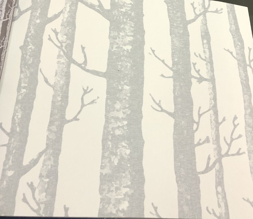 wallpaper ใบไม้ ขนสัตว์  ม้วนปกติ 1 ม้วน 5 ตารางเมตร กว้าง 53 cm ยาว 10 m  csi