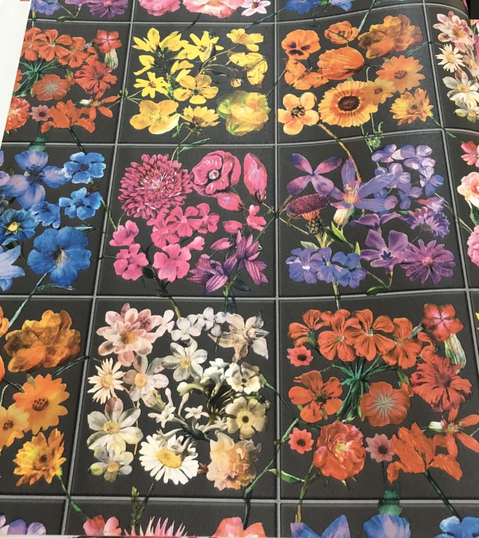 wallpaper ใบไม้ ขนสัตว์  ม้วนปกติ 1 ม้วน 5 ตารางเมตร กว้าง 53 cm ยาว 10 m  atm