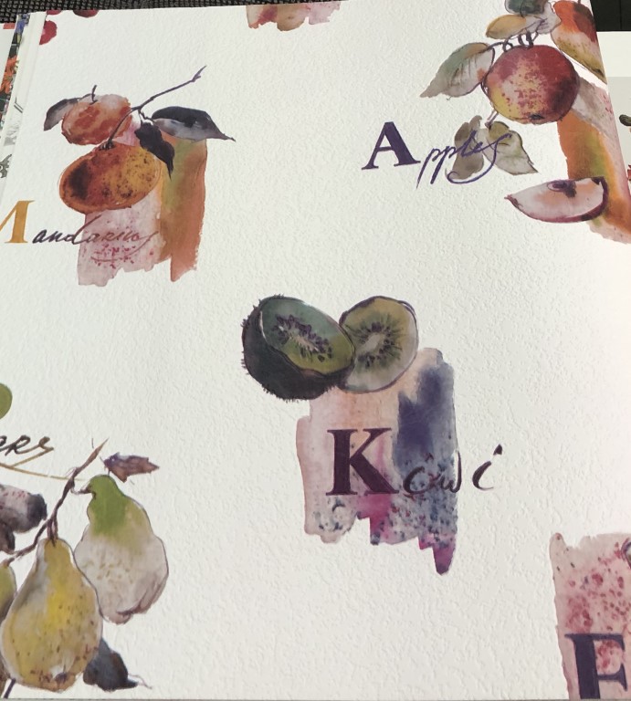 wallpaper ใบไม้ ขนสัตว์  ม้วนปกติ 1 ม้วน 5 ตารางเมตร กว้าง 53 cm ยาว 10 m  atm