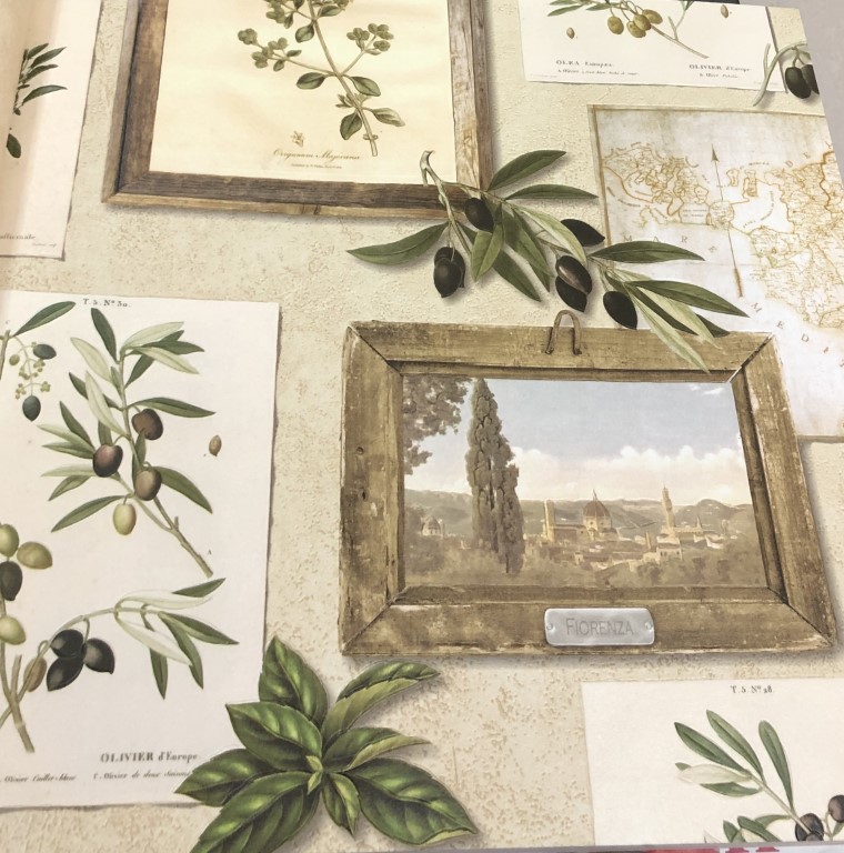 wallpaper ใบไม้ ขนสัตว์  ม้วนปกติ 1 ม้วน 5 ตารางเมตร กว้าง 53 cm ยาว 10 m  atm