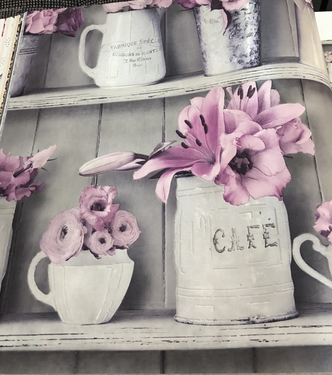 wallpaper ใบไม้ ขนสัตว์  ม้วนปกติ 1 ม้วน 5 ตารางเมตร กว้าง 53 cm ยาว 10 m  atm