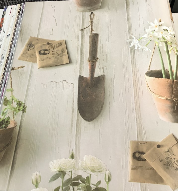 wallpaper ใบไม้ ขนสัตว์  ม้วนปกติ 1 ม้วน 5 ตารางเมตร กว้าง 53 cm ยาว 10 m  atm