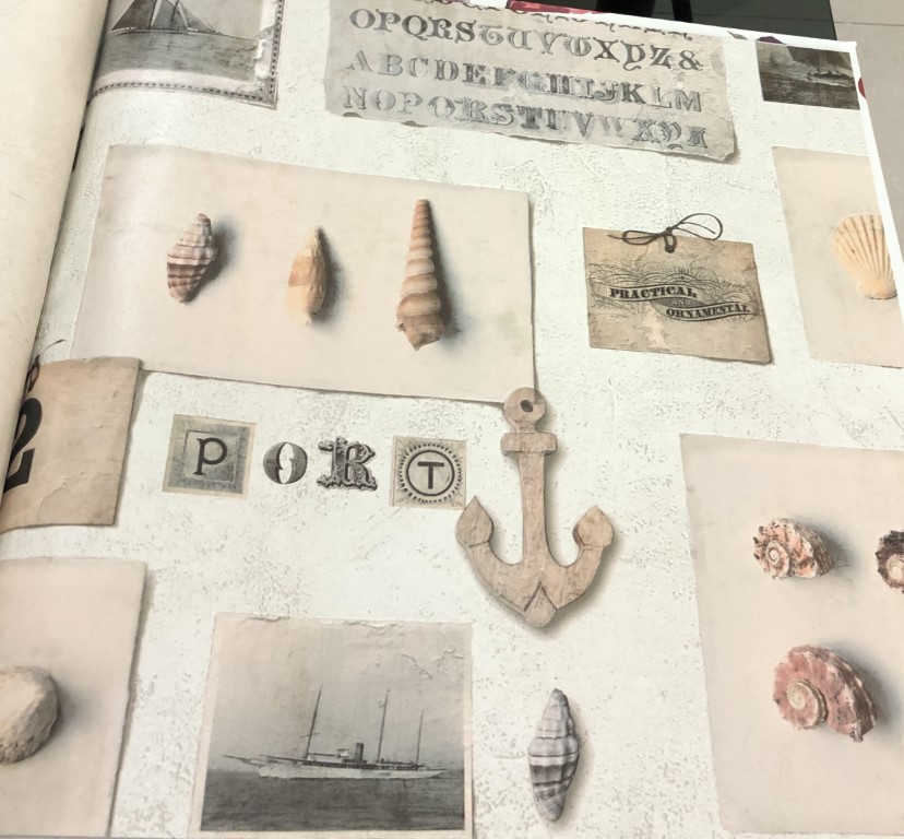 wallpaper ใบไม้ ขนสัตว์  ม้วนปกติ 1 ม้วน 5 ตารางเมตร กว้าง 53 cm ยาว 10 m  atm