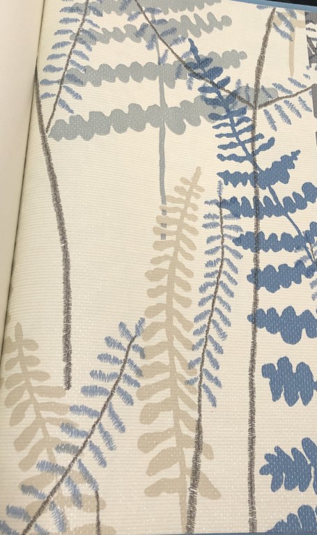 wallpaper ใบไม้ ขนสัตว์  ม้วนปกติ 1 ม้วน 5 ตารางเมตร กว้าง 53 cm ยาว 10 m  idm