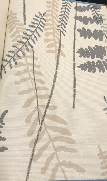 wallpaper ใบไม้ ขนสัตว์  ม้วนปกติ 1 ม้วน 5 ตารางเมตร กว้าง 53 cm ยาว 10 m  idm